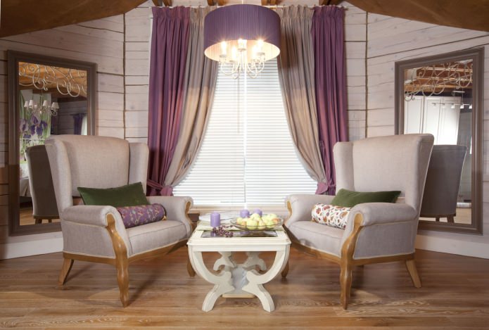 ghế bành trong thiết kế nhà theo phong cách Provence