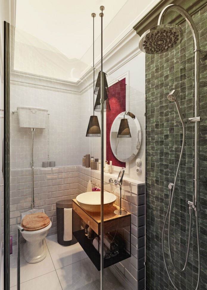 badkamer in het interieur van het appartement 15 m². m.