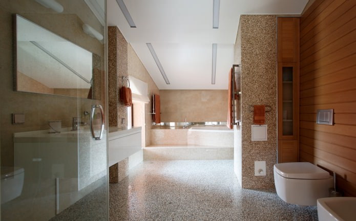 vannas istabas interjers Eiropas stilā