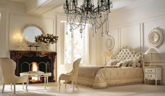 Art Deco guļamistabas dizains