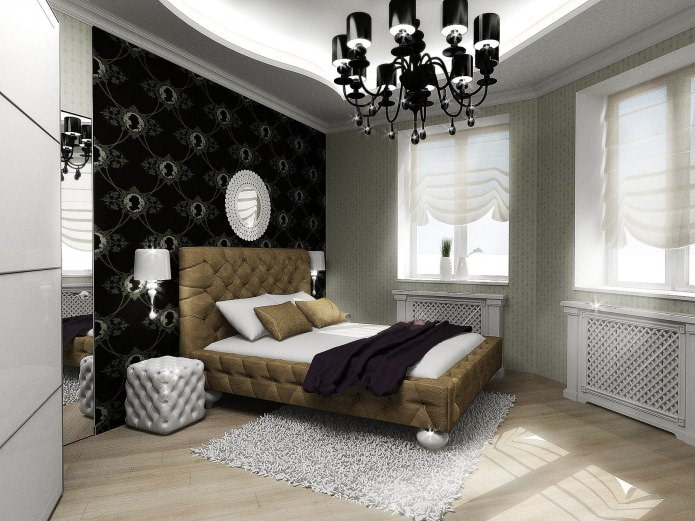 Art deco guļamistabas dizains