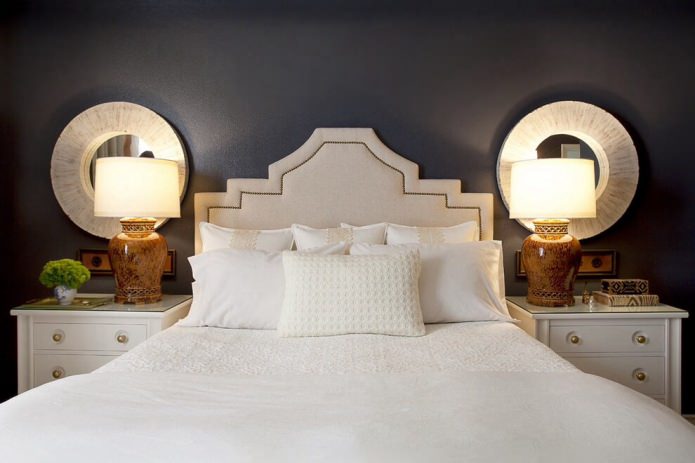 Art Deco guļamistabas interjers