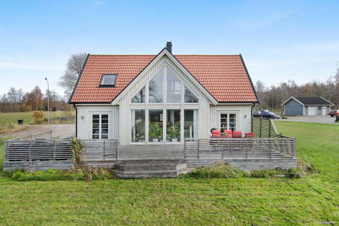 Interiorul casei în stil scandinav
