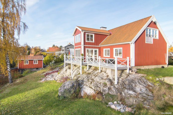 Interiorul casei în stil scandinav