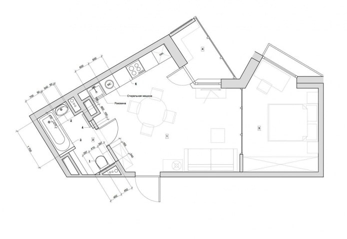 dispozice bytu je 41 m2. m.