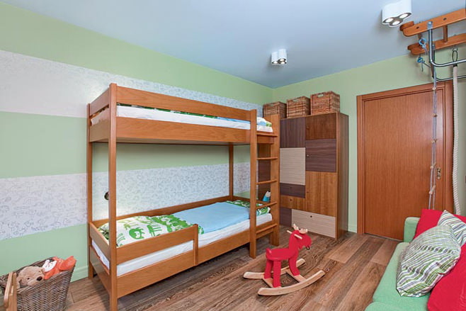 غرفة الاطفال 15 متر مربع. م.