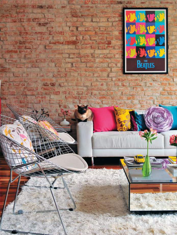 obývací pokoj ve stylu pop art