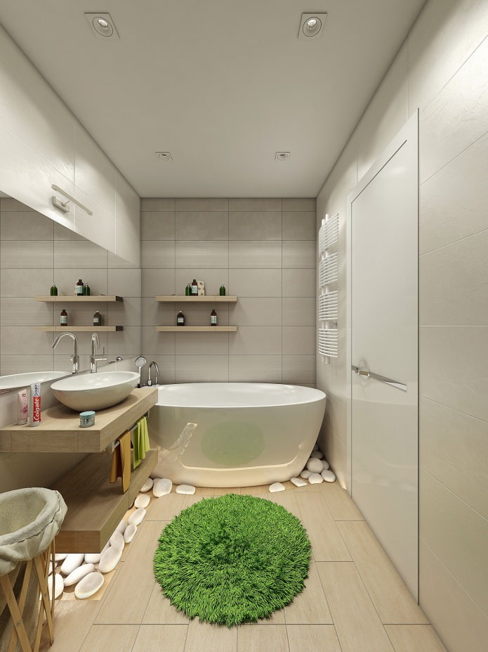 חדר אמבטיה בעיצוב דירות 80 מ