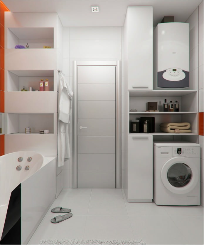 vonios kambarys interjero dizaino studijos tipo apartamentai 47 kv. m.