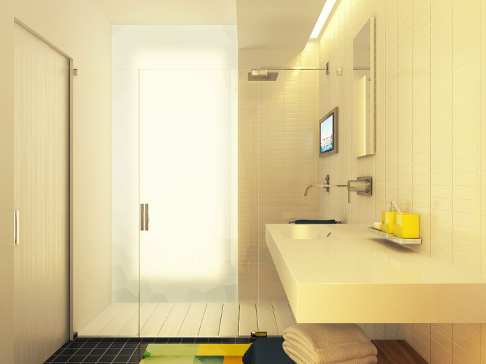 salle de bain dans le projet de design du studio 29 m². m.