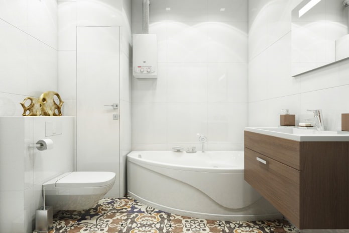 baie într-un apartament frumos modern