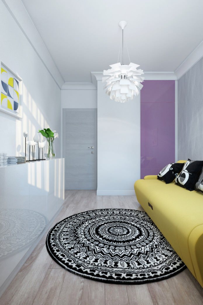 modern ve güzel bir dairede misafir odası