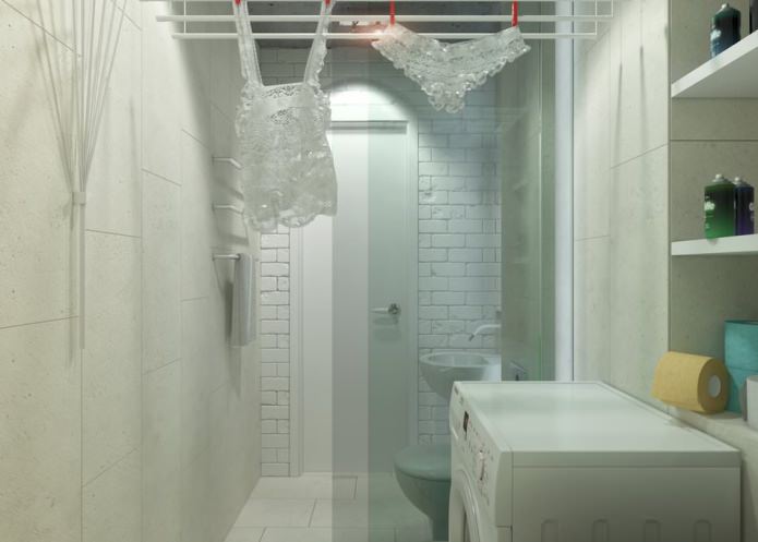 phòng tắm trong nội thất của một căn hộ 2 phòng 65 mét vuông. m.