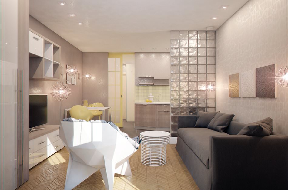 Design studio appartement 28 m² m.