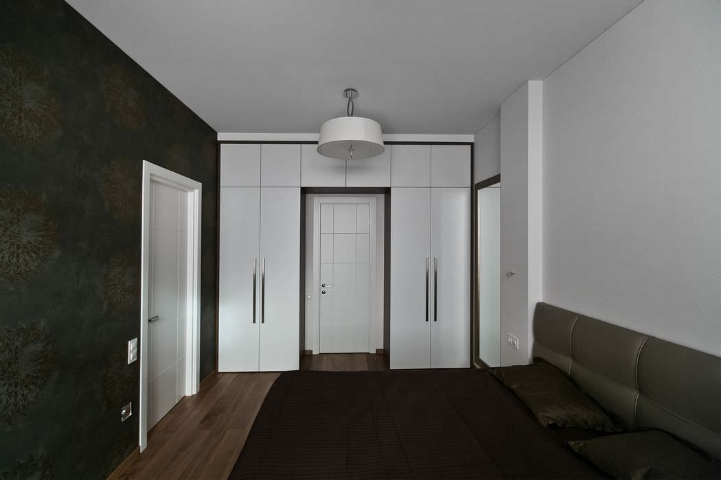 غرفة نوم في تصميم شقة 64 متر مربع. م.