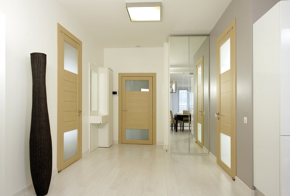 Modern appartement interieur in de stijl van minimalisme