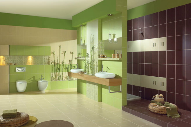 Zdjęcie zielonej łazienki
