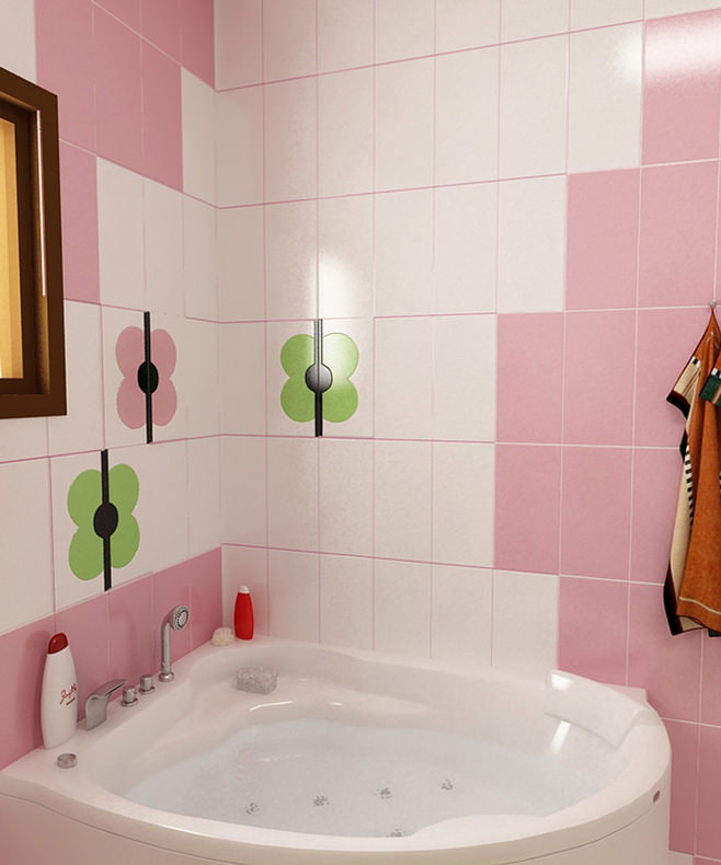 łazienka w kolorze różowym