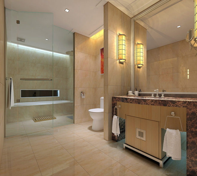 חדר אמבטיה בפנג שואי