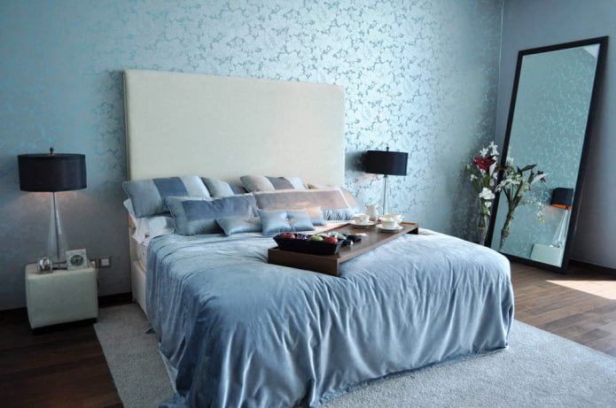 camera da letto blu
