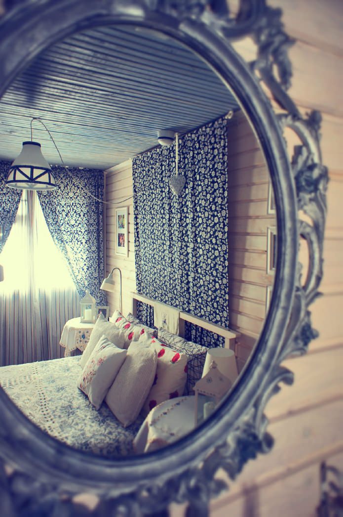 Camera da letto rustica