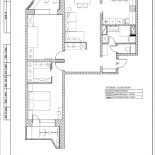 Proiect de design modern pentru un apartament de 90 mp m-1