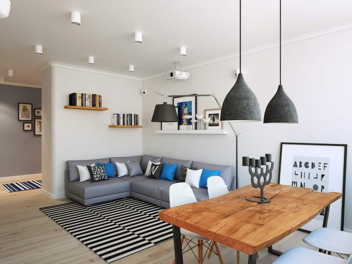 Dự án thiết kế hiện đại cho một căn hộ có diện tích 90 mét vuông. m.