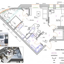 Dzīvokļa interjera dizaina projekts ar nestandarta izkārtojumu-1