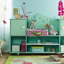 Detská izba v tyrkysových farbách: funkcie, foto-3