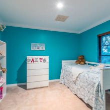 Detská izba v tyrkysových farbách: funkcie, foto-9