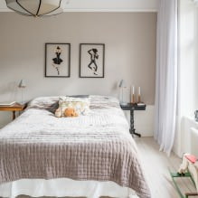 Интериорна декорация на спалня в пастелни цветове-0