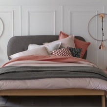 Dekoracja wnętrza sypialni w pastelowych kolorach-1