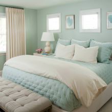 Dekoracja wnętrza sypialni w pastelowych kolorach-4