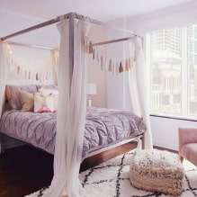 Интериорна декорация на спалня в пастелни цветове-2