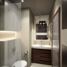 Modern ontwerp van een 3-kamer appartement in een huisserie P-3-0