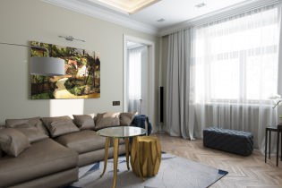 Appartement ontwerp 77 m² m. in de stijl van moderne klassiekers