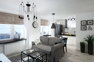 Studio-Apartment 33 qm m: funktionelles und praktisches Interieur