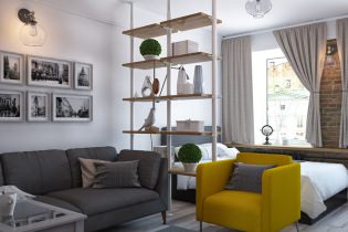 Дизайн на едностаен апартамент-долнище 37,5 кв. м.