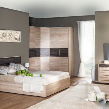 Szafa narożna w sypialni: rodzaje, zawartość, rozmiary, design-5