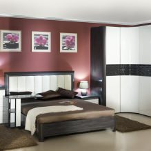 Kulmavaatekaappi makuuhuoneessa: tyypit, sisältö, koot, design-15