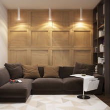 Oturma odasının iç kısmındaki modern köşe kanepeler-3