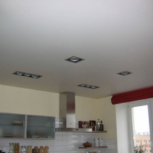 Opzioni di design per soffitti tesi in cucina-2