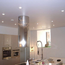 Възможности за дизайн на опънати тавани в кухнята-14