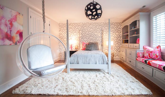 Design dormitor pentru o fată: fotografii, caracteristici de design