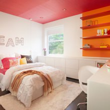 Bir kız için yatak odası tasarımı: fotoğraf, tasarım özellikleri-6