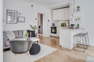 Moderne Wohnküche mit Bartheke: 65 Fotos und Ideen