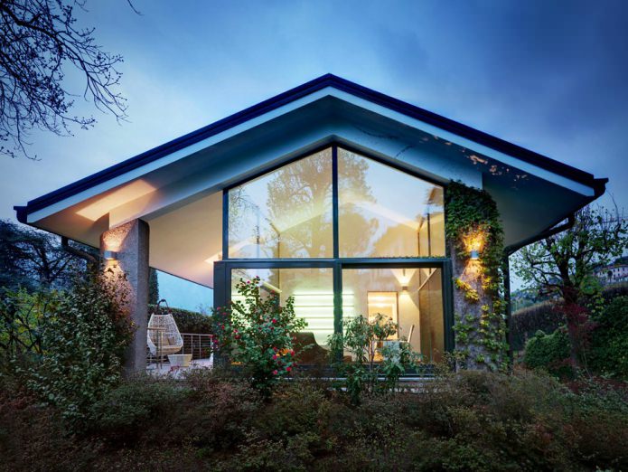 Mājas ar panorāmas logiem: 70 labākie iedvesmojošie fotoattēli un risinājumi
