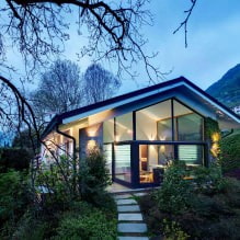 Rumah dengan tingkap panorama: 70 foto dan penyelesaian terbaik yang memberi inspirasi-21