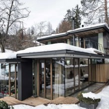 Maisons avec fenêtres panoramiques : 70 meilleures photos et solutions inspirantes-7