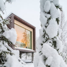 בתים עם חלונות פנורמיים: 70 תמונות ופתרונות השראה הטובים ביותר -3
